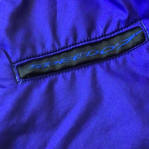 SPEEDO VINTAGE ELECTRIC BLUE ZIP UP JACKET SMALL - Picture 11 of 14
